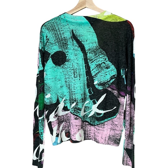 Colorful Abstract Women's Sweater - Picture 4 of 11